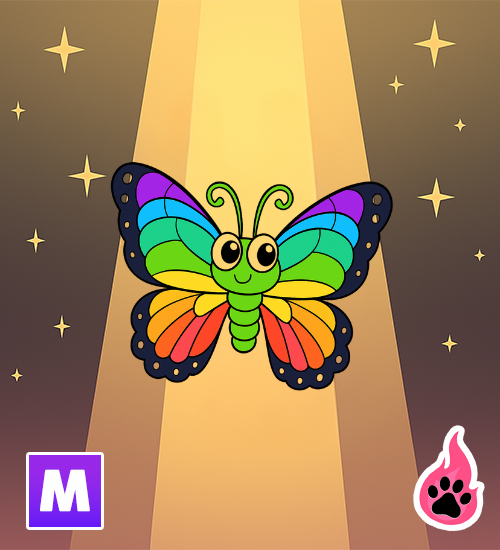 Mega Prismatic Butterfly