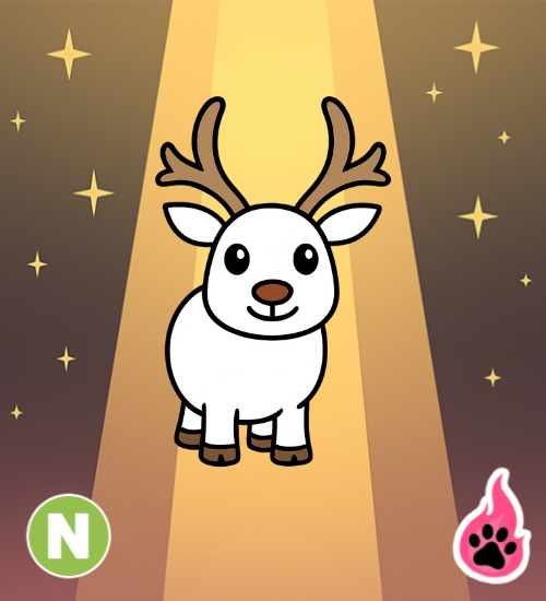 Neon Arctic Reindeer