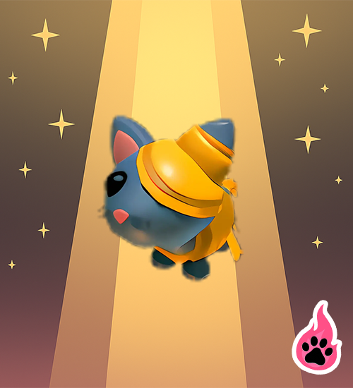 Halloween Golden Mummy Cat