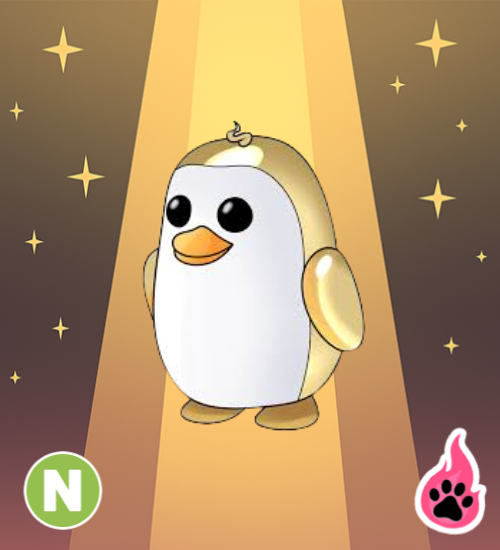 Neon Golden Penguin