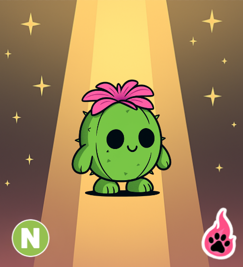 Neon Cactus Friend