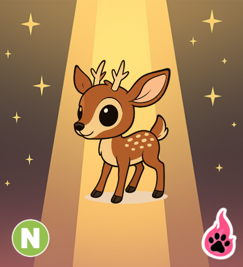 Neon Fallow Deer