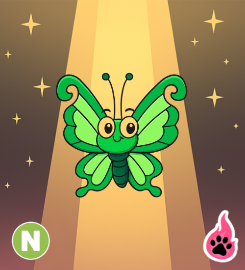 Neon Green Butterfly