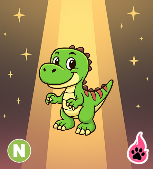 Neon T-rex