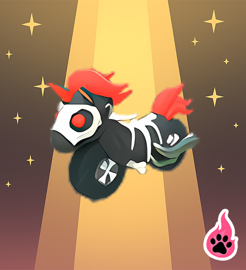 Halloween Black Ponycycle