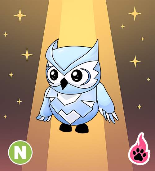 Neon Snow Owl